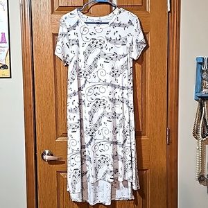 Lularoe small white music dress